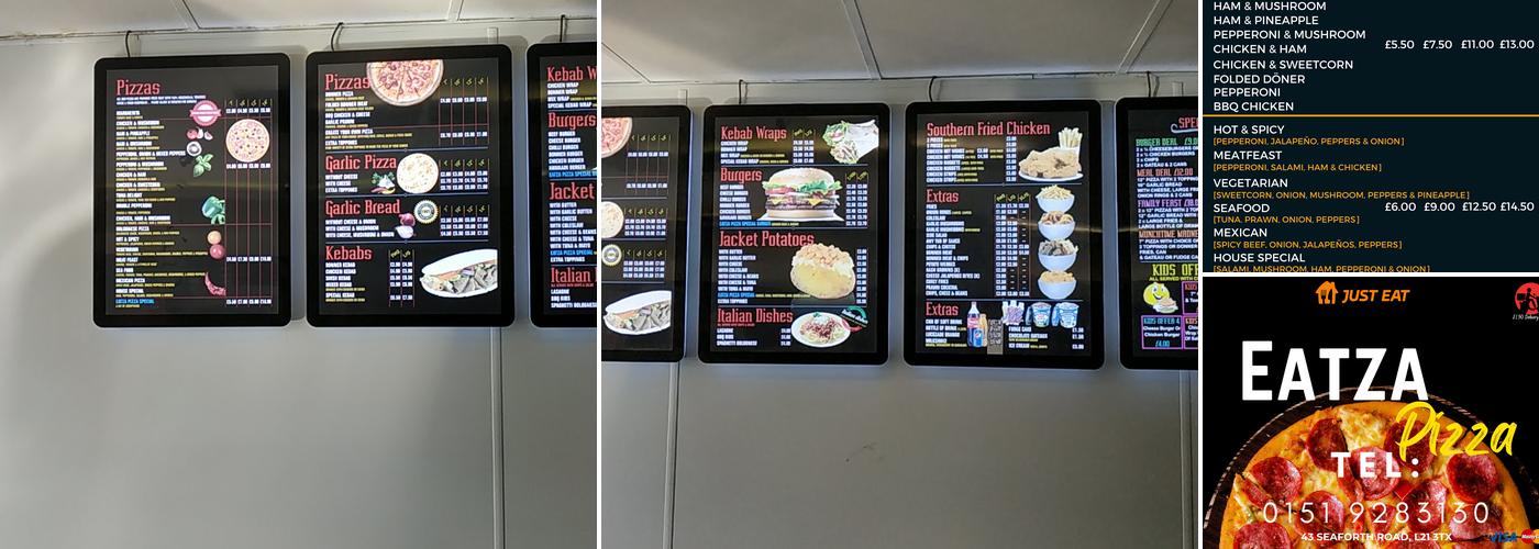Eatza Pizza Menu