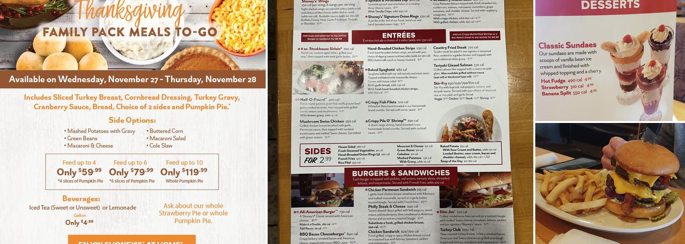 Shoney's Menu