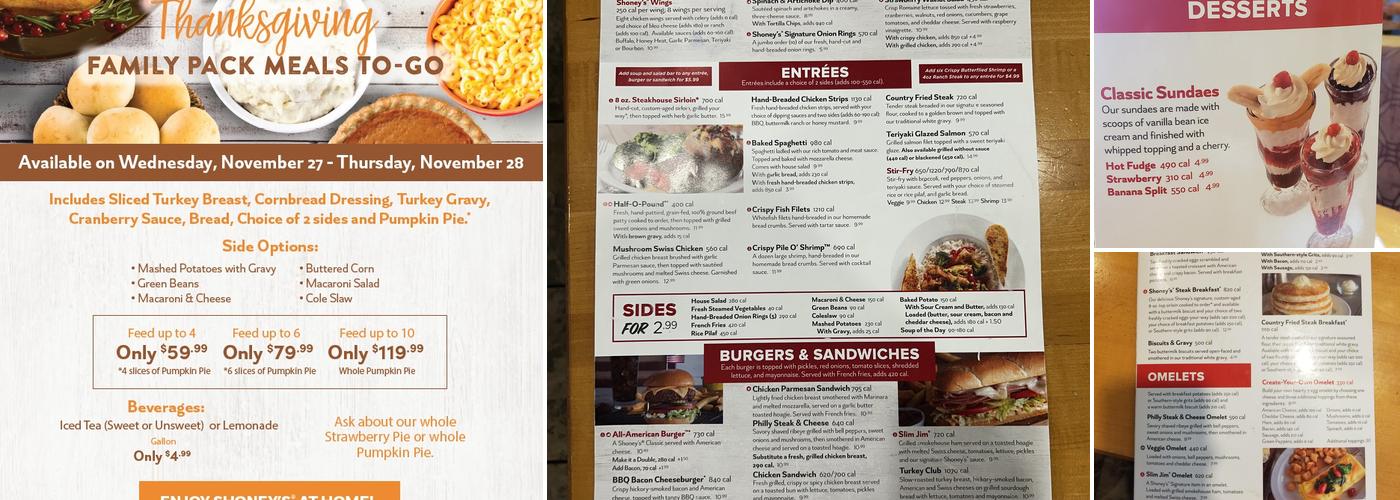 Shoney's Menu