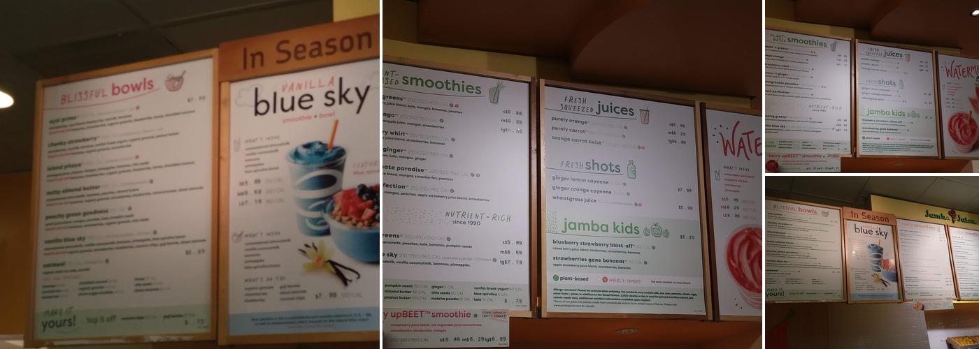 Jamba Menu