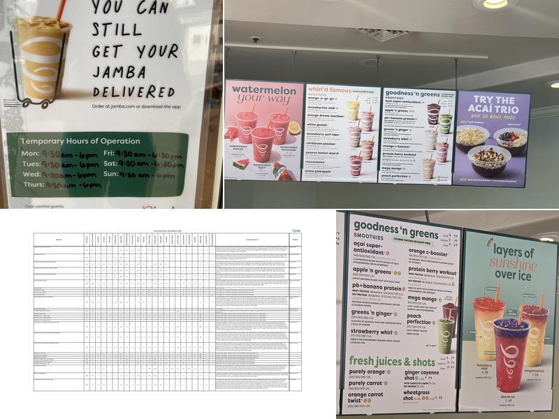 Jamba Menu