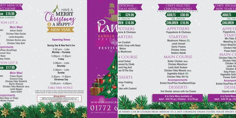 Panshi Bangla Cuisine Menu