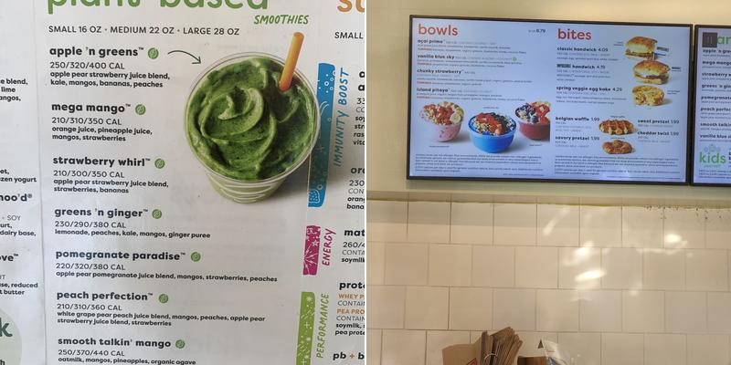 Jamba Juice Menu