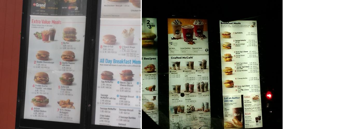 McDonald's Menu