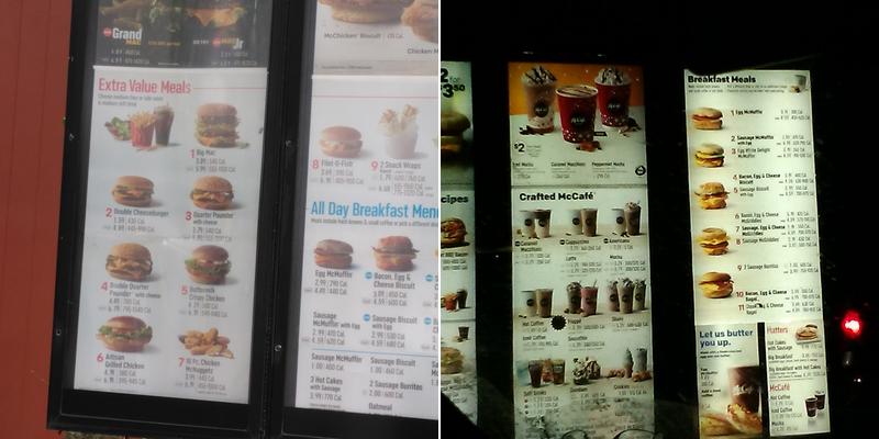 McDonald's Menu