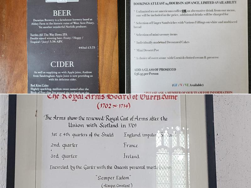 Heydon Village Tea-room Menu