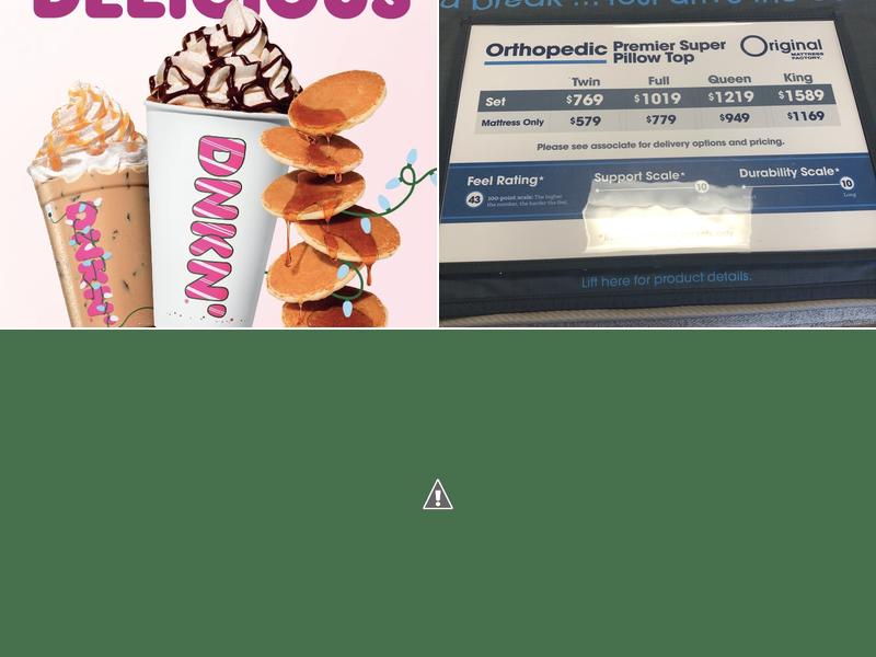 Dunkin' Menu