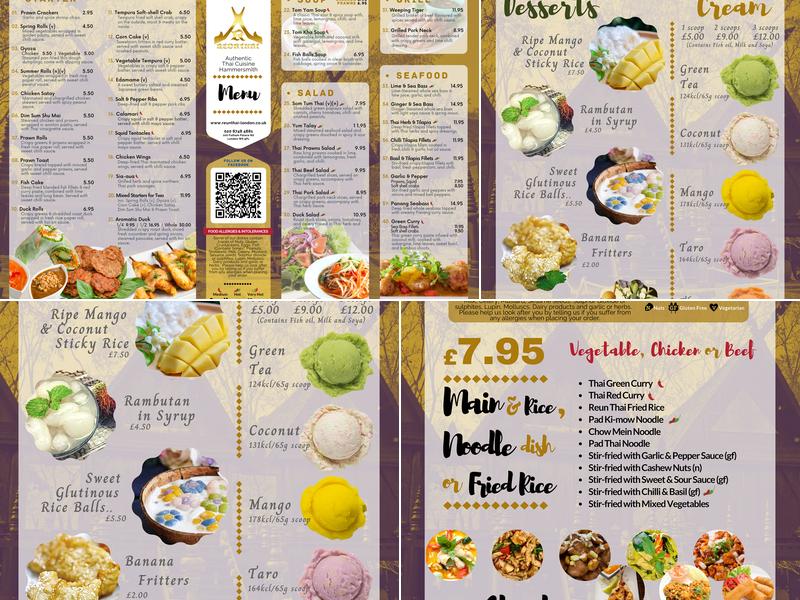 Reun Thai & E-Prink Menu