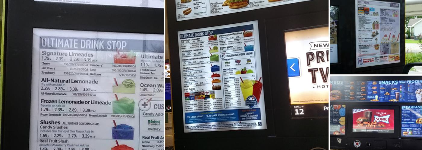 Sonic Drive-In Menu