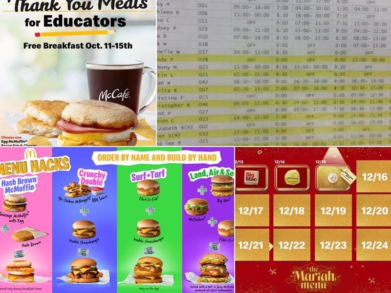 McDonald's Menu