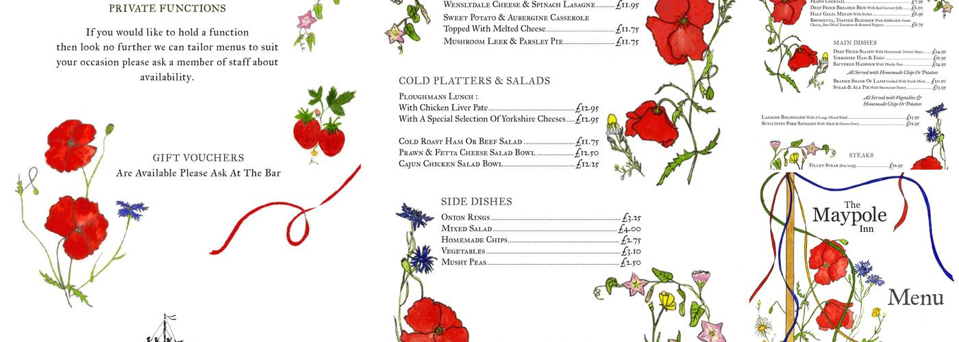 Maypole Inn | Pub & Rooms Menu