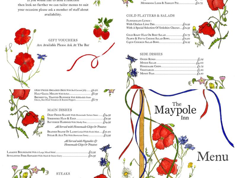 Maypole Inn | Pub & Rooms Menu