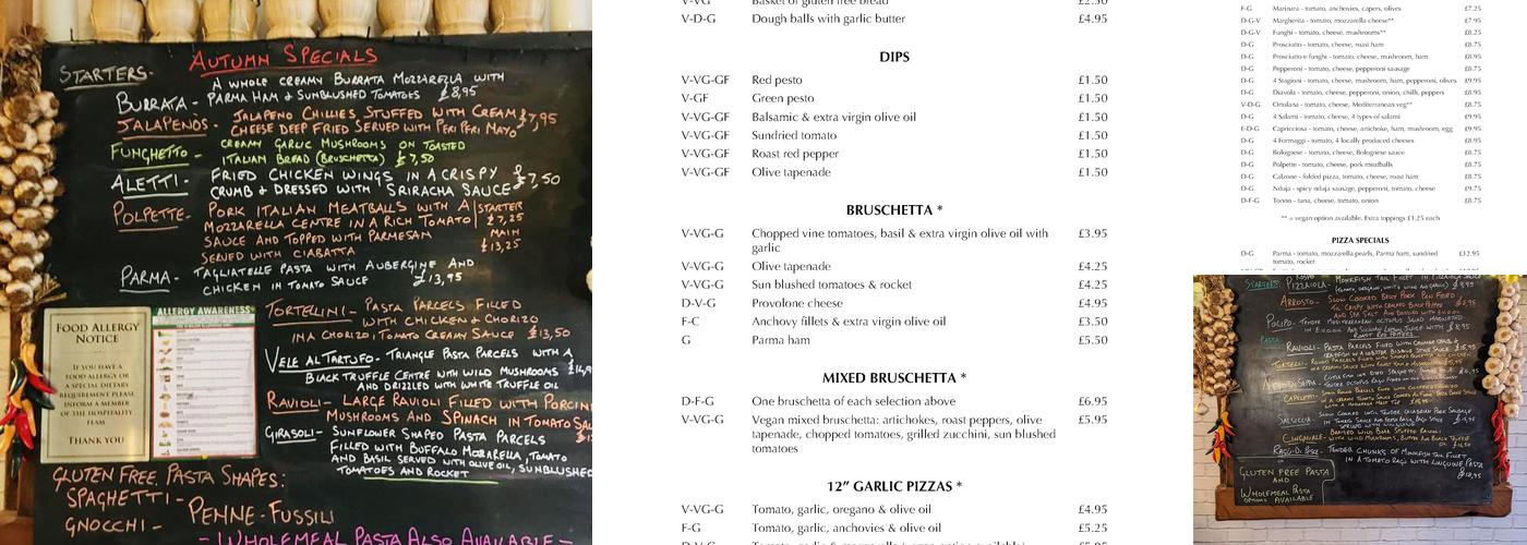 La Tavernetta Menu