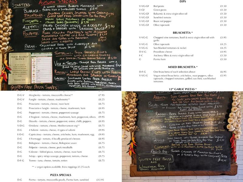 La Tavernetta Menu