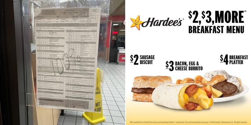 Hardee’s Menu