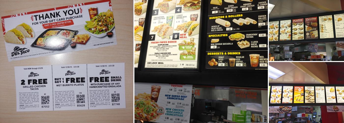 Del Taco Menu