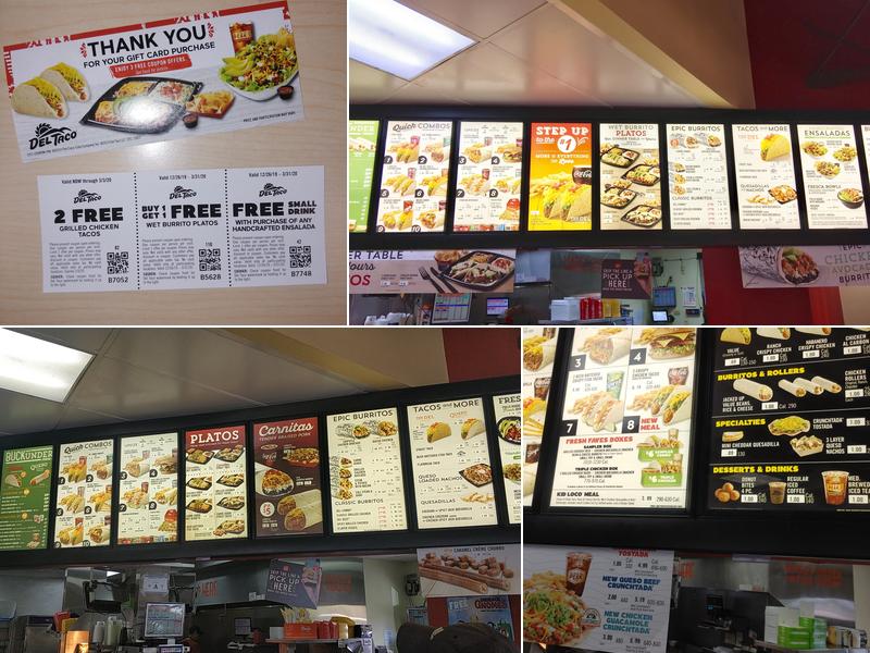 Del Taco Menu