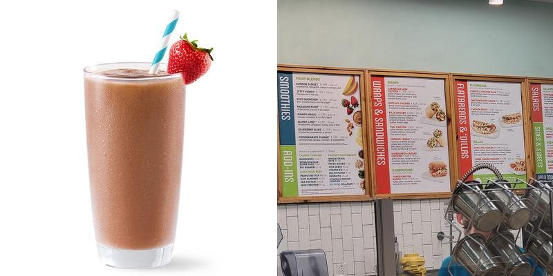 Tropical Smoothie Cafe Menu