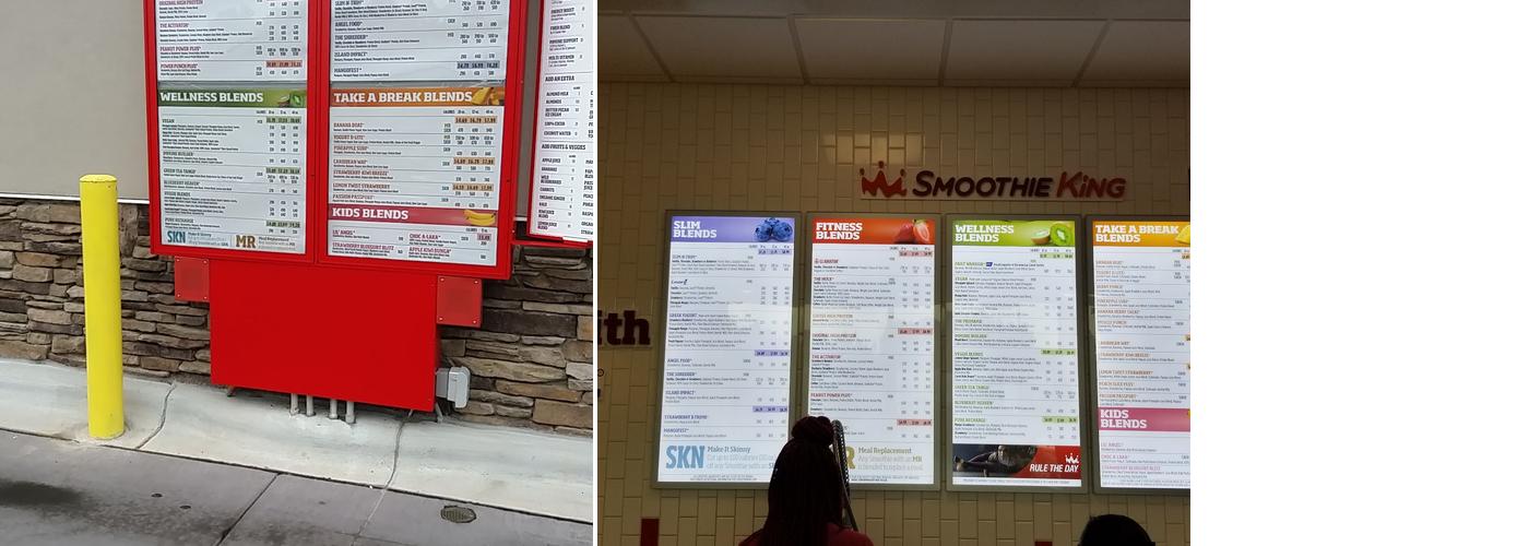 Smoothie King Menu