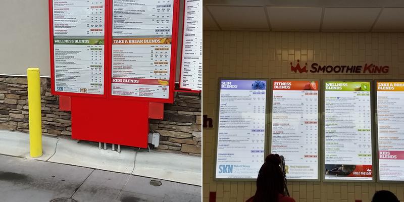 Smoothie King Menu