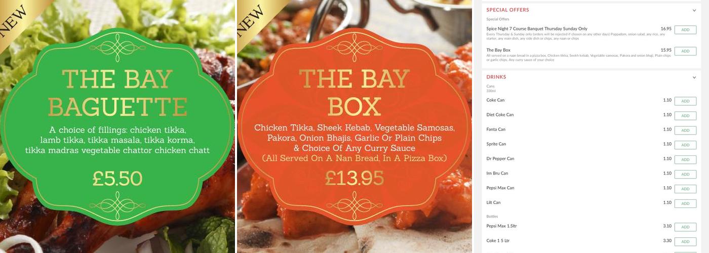 Spice Bay Menu