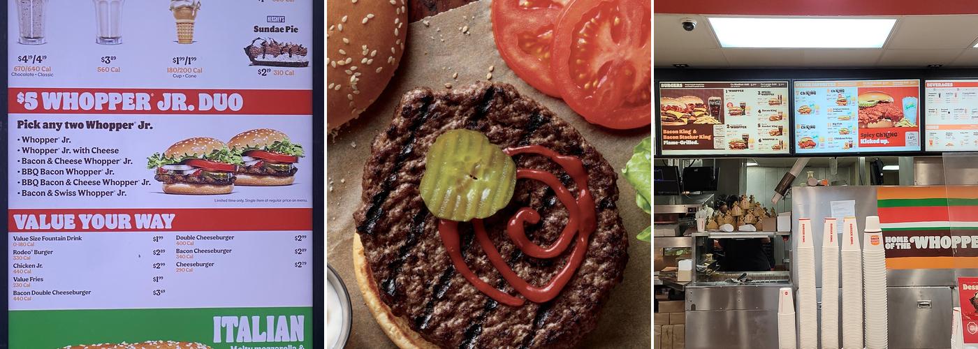 Burger King Menu