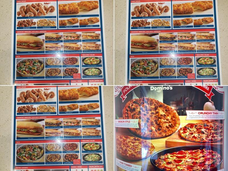 Domino's Pizza Menu
