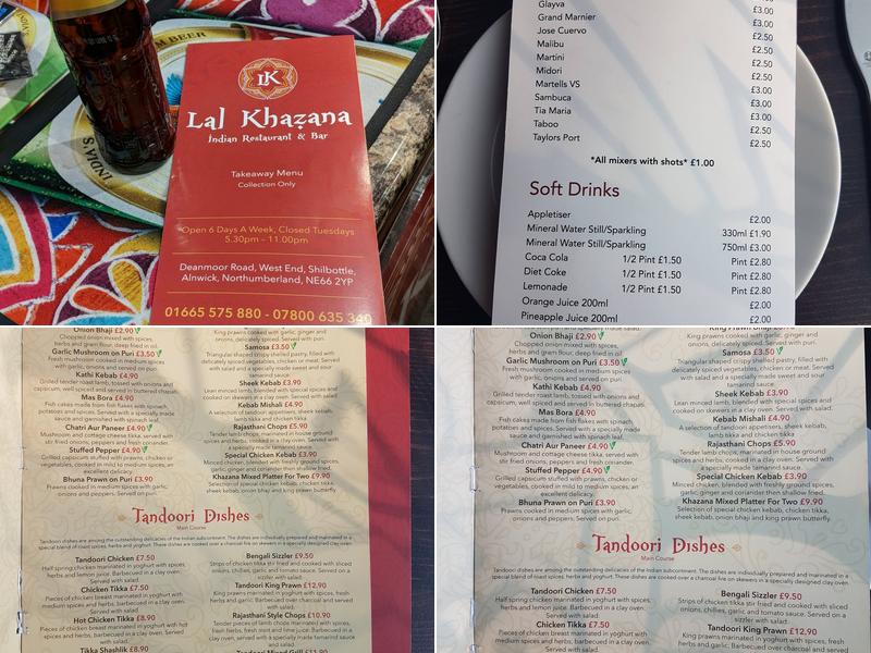 Lal Khazana Menu