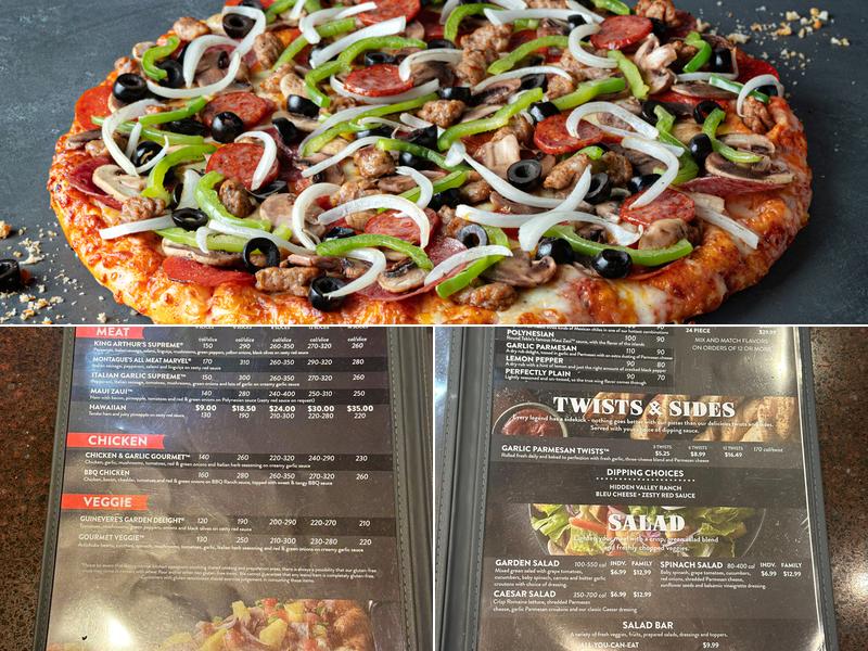 Round Table Pizza Menu