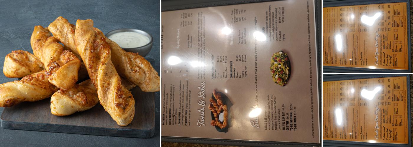 Round Table Pizza Menu