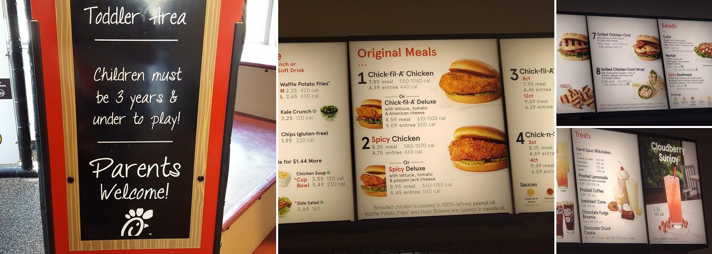 Chick-fil-A Menu