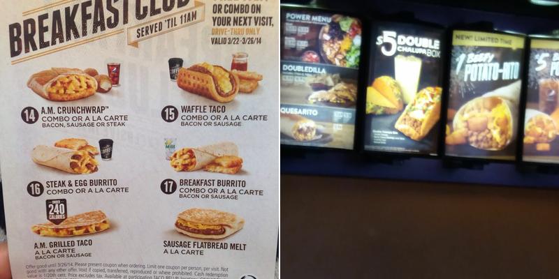 Taco Bell Menu