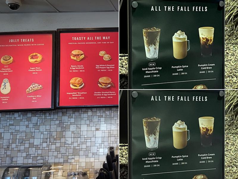 Starbucks Menu