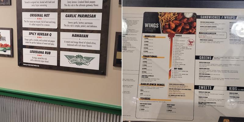 Wingstop Menu
