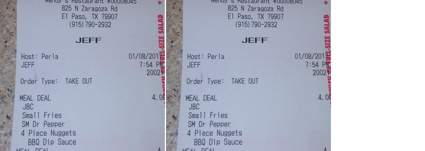 Wendy's Menu