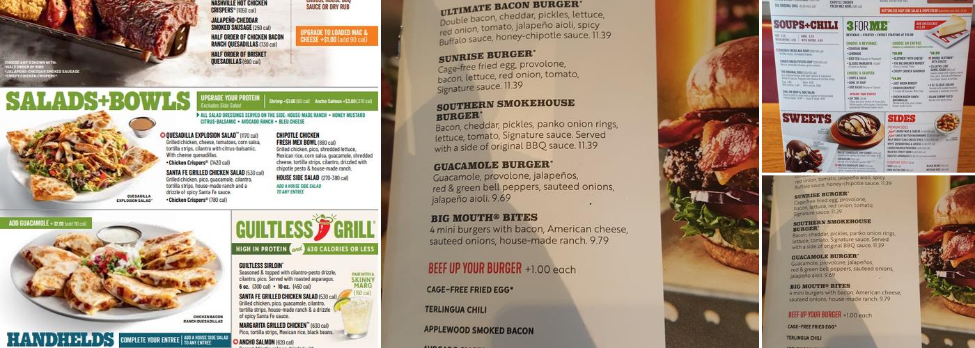 Chili's Grill & Bar Menu