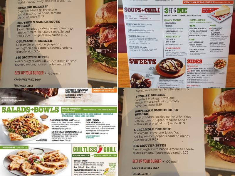 Chili's Grill & Bar Menu