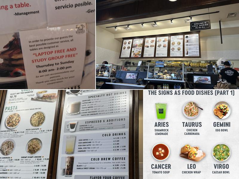Corner Bakery Cafe Menu