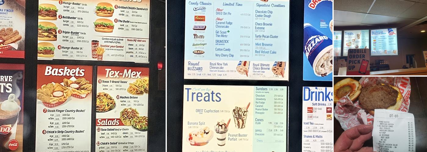 Dairy Queen Menu