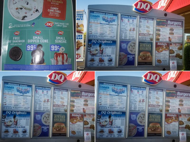 Dairy Queen Menu