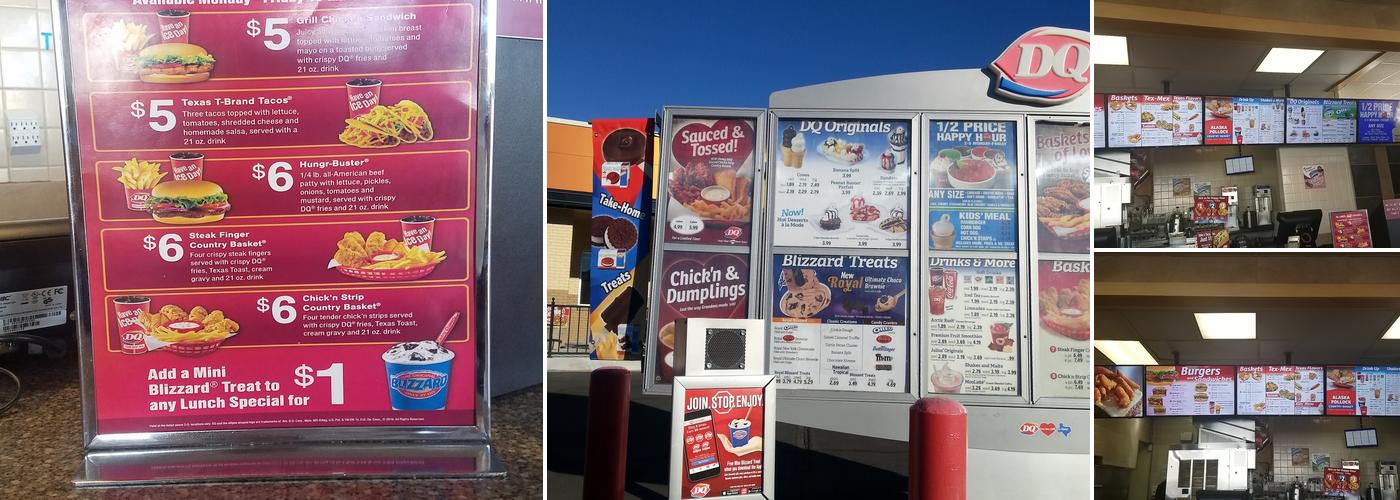 Dairy Queen Menu
