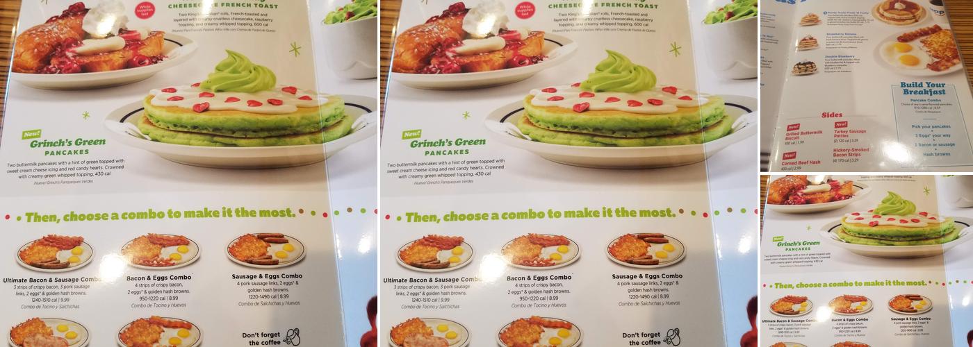 IHOP Menu