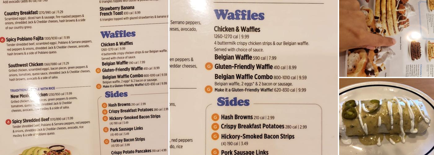 IHOP Menu