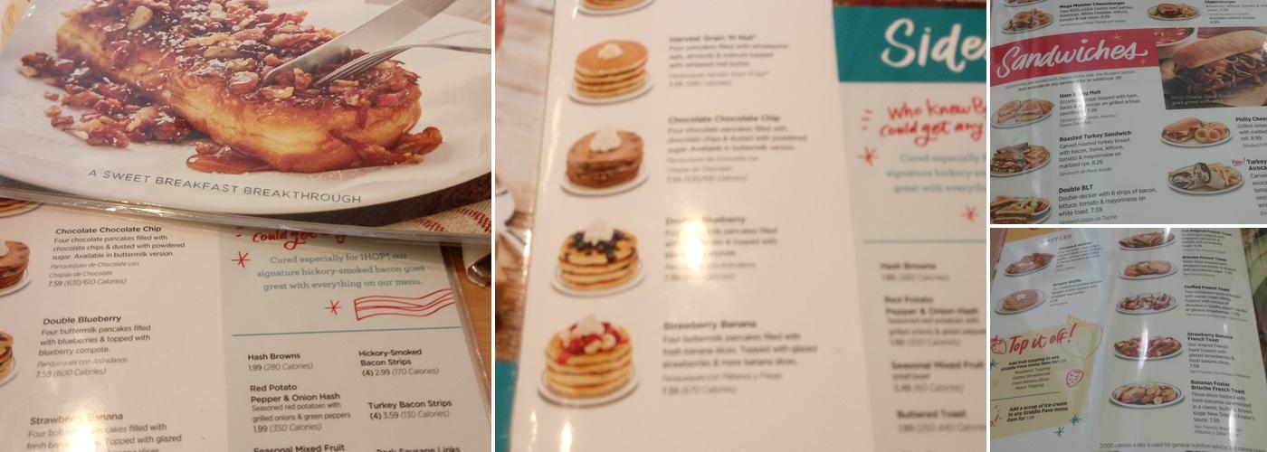 IHOP Menu