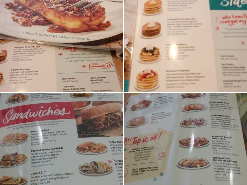 IHOP Menu