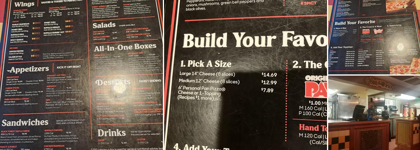 Pizza Hut Menu