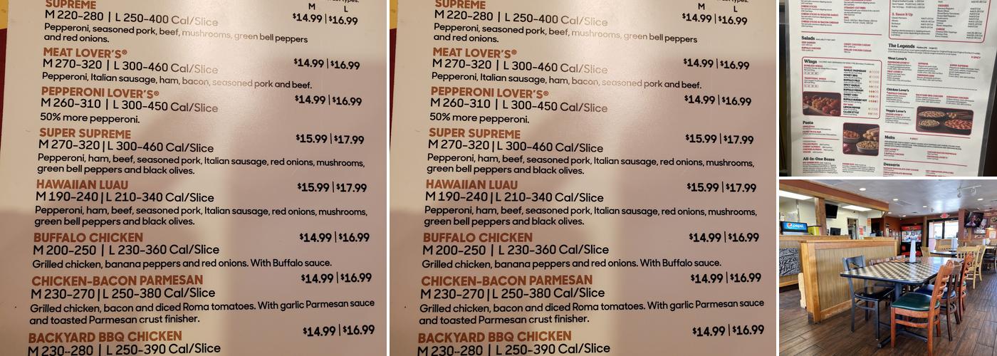 Pizza Hut Menu