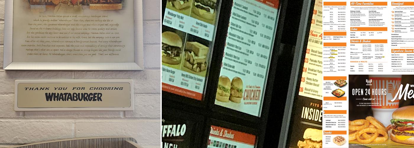 Whataburger Menu