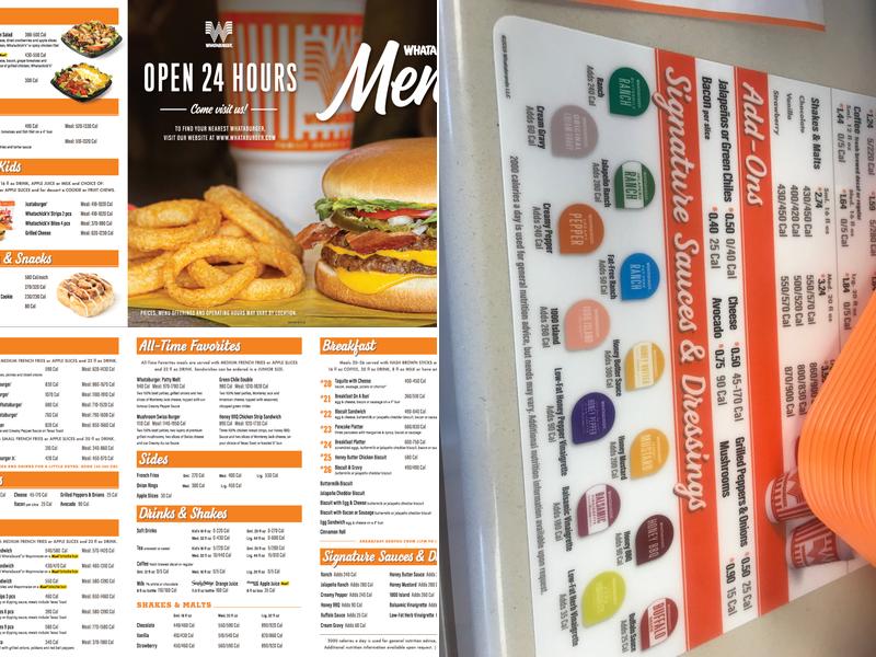 Whataburger Menu