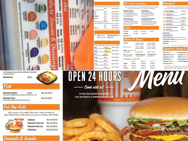 Whataburger Menu
